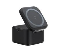 Cargador inalámbrico Baseus BS-W531 2-in-1 Magsafe 20W Negro salida inalámbrica 15W plegable