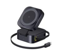 Cargador inalámbrico Baseus PicoGo 2-en-1 MagSafe Qi2 67W Negro doble salida