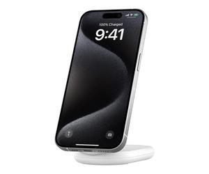 Cargador inalámbrico Belkin BoostCharge WIB007HQWH Qi2 15W magnético plegable blanco