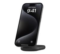 Belkin BoostCharge Cargador Inalámbrico con Qi2, Soporte Magnético Compatible con MagSafe y Standby 15 W, Cargador Rápido portátil, iPhone 17, 16, 15, 14 y 13 - con Fuente de alimentación - Negro