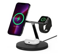 Cargador Inalámbrico Belkin WIZ017vfBK 15W Negro para iPhone, Apple Watch y AirPods