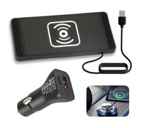 Cargador Inalámbrico Coche de 15 W con PD40w QC3.0 Cargador Inalámbrico para Coche de Base Base de Carga Antideslizante Compatible con iPhone15 14 13 12 11Pro Samsung S23 S22 AirPods-1m Cable