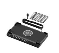 Cargador Inalambrico Coche para Geely Emgrand GLEagle GC7 Yuanjing X3 X6, Cargador Inalámbrico para Coche de Base, Alfombrilla Carga Rápida Antideslizante,1.5M-USB