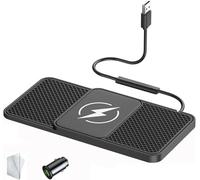 Cargador Inalámbrico Coche para Hyundai ix20 ix25 ix35 Elantra New Santafe, Type-C/USB, Almohadilla de Carga Inalámbrica Rápida Antideslizante,30cm Cable USB