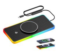 Cargador Inalámbrico Coche para Lamborghini Huracan Tecnica 2022 2023 2024 2025,15W Alfombrilla de Carga Rápida Antideslizante,Cargador Magnético Coche,con LED,para iPhone 17 16 15 14 13 12