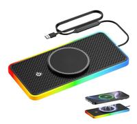 Cargador Inalámbrico Coche para Lamborghini Huracan Tecnica 2022 2023 2024 2025,15W Alfombrilla de Carga Rápida Antideslizante,Cargador Magnético Coche,con LED,para iPhone 17 16 15 14 13 12
