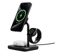 Cargador inalámbrico Cygnett CY5100BUNCP Qi2 3 en 1 carga rápida 15 W negro