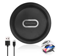 Cargador inalámbrico de 15 W - Carga rápida inductiva - Compatible con Google Pixel, Samsung Galaxy, iPhone - Diseño inteligente - Carga segura