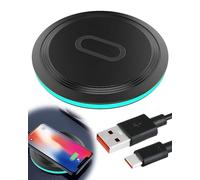 Cargador inalámbrico de 15 W de carga rápida para S-amsung Galaxy S25 Ultra/S24 FE/S23/S22/S21/S20/S10/S9 almohadilla de carga inalámbrica para G-oogle Pixel 9/9 Pro/8/8a/7/6 XL para iP-hone 16 15 14