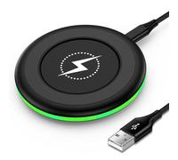 Cargador inalámbrico de 15 W para Samsung Galaxy S25 FE Edge Plus Ultra S25+ S24 S24+ S23 S23+ S22 S21 S20, Note 20, 20+, Z Fold 7 6 5 4 5G, Z Flip 7 FE 6 5 4 5G, Buds3 Pro, Buds3, almohadilla de