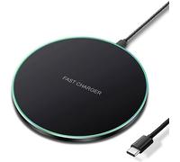 Cargador inalámbrico de 20 W, almohadilla de carga inalámbrica rápida compatible con iPhone 11, 12, 13, 14, 15, 16, 17 Pro/Pro Max, iPhone Xs/XS Max/XR/8 Plus, AirPod4/Pro/3/2, para Samsung Galaxy S