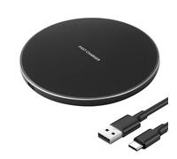 Cargador Inalámbrico de 20W Estación de Carga Inductiva, Almohadilla de Carga Rápida Inalámbrica Qi Cargador de Inducción para iPhone 16/15/14/13/12/11 Pro/XS/X AirPods 4/3/2 Samsung Galaxy LG OnePlus