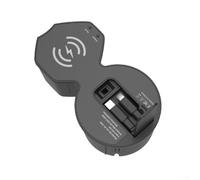 Cargador inalámbrico de coche con cables retráctiles dobles para A6 A7 S6 S7 RS6 RS7 2019-2024, base de carga rápida multipuerto compatible con todos los protocolos, accesorio negro ABS de 12 V (A)