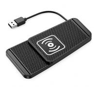 Cargador inalámbrico de coche para Cadillac XT4 I 2018-2026 | Carga de hasta 15 W, silicona antideslizante, base elevada, bordes recortables, cables USB o Type-C de 30 cm o 1 m.