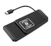 Cargador inalámbrico de coche para Cadillac XT6 2019-2026 | Carga de hasta 15 W, silicona antideslizante, base elevada, bordes recortables, cables USB o Type-C de 30 cm o 1 m.