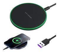 Cargador inalámbrico de inducción de 35 W rápido compatible con iPhone 16/15/14/13/12/11 Pro Max, para Samsung S25 Ultra/S24+/S23 FE Google Pixel 9/8 Pro, cargador inalámbrico rápido para Android e