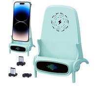 Cargador inalámbrico de teléfono para silla, soporte inalámbrico de carga rápida, cargador de teléfono para silla Char Pone, soporte de teléfono celular para escritorio, estación de carga rápida para
