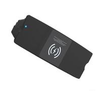 Cargador inalámbrico del coche 15W carga rápida para los modelos A6 A7 S6 RS7, tablero de carga del teléfono del soporte de la ranura con fusible de seguridad, material ABS negro