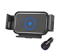 Cargador inalámbrico for automóvil, cargador inalámbrico for automóvil de 20 W, pantalla plegable, soporte rápido for montaje en salida de aire for teléfono inteligente for teléfono(S2 With Car Charge