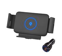 Cargador inalámbrico for automóvil, cargador inalámbrico for automóvil de 20 W, pantalla plegable, soporte rápido for montaje en salida de aire for teléfono inteligente for teléfono(S1 With Car Charge