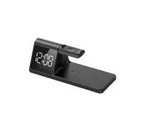 Cargador inalámbrico Havit W3042 estación 3 en 1 auto USB negro