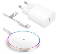 Cargador Inalambrico iPhone 2M, 15W Cargador Mag-Safe con Cargador USB C para Apple iPhone 17/16/15 Pro Max/15 Plus/15 Pro/15/14/14 Pro/13/12/11/8, Magnetico cargador iphone Carregador Sem Fios iPhone