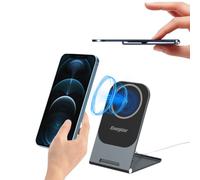Cargador inalámbrico mag Safe 15 W Aluminio Carga Ultra rápida de Mesa inalámbrica inducción protección batería estación Soporte teléfono Android iPhone Google Pixel