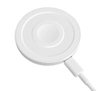 Cargador inalámbrico magnético 6 en 1 para iPhone para Samsung Watch, estación de acoplamiento multidispositivo con soporte (blanco)