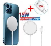Cargador inalámbrico magnético de 15 W para iPhone 12 Pro Max Mini Cargador rápido Magsafe de 20 W nuevo