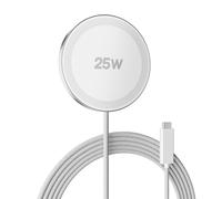 Cargador inalámbrico magnético de 25 W: almohadilla de carga rápida para iPhone 17 16 15 14 13 12 Pro Max, Samsung Galaxy S26 S25, Google Pixel 10, AirPods-Slim Portable para viajes, mesita de noche