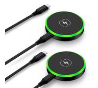 Cargador inalámbrico magnético de 25 W Android de carga rápida para Samsung Galaxy S26 Ultra/S25 Ultra/S24 FE/S23/S22/Z Fold Z Flip 7, 2 unidades de estación de carga inalámbrica para Google Pixel 10