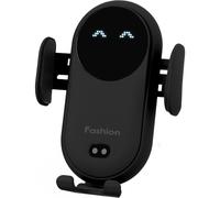 Cargador inalámbrico para coche de 15 W, Qi, rápido, con sujeción automática, para iPhone 13, 11, XS y X