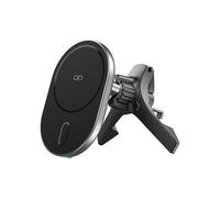 Cargador inalámbrico para coche - FORCE POWER - MagSafe 15W - Soporte de ventilación - Negro - Garantía de por vida