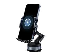 Cargador inalámbrico para coche, soportes del salpicadero, cargador de 15 W para vehículo - Para desplazamientos diarios control música streaming vídeo aparcamiento viajes largos