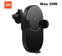 Cargador inalámbrico para coche Xiaomi Mi 20W Max Qi con anillo de luz de cristal 2.5D para Mi 9 MIX