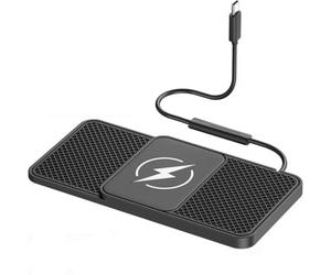 Cargador inalámbrico para Dodge Challenger SRT Demon 170 2015-2023 | Cargador inductivo para coche, estación de carga de teléfono móvil, cargador inalámbrico para coche, alfombrilla de silicona