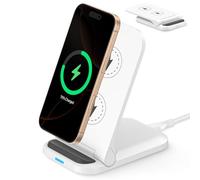 Cargador Inalambrico para iPhone 17/16/15/14/13,15W Estacion de Carga Wireless Charger Plegable Carregador Sem Fios, Base Cargador Movil Inalambrico Charging Station Rapida para Samsung Galaxy S25/S24