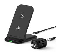 Cargador inalámbrico para Samsung de carga rápida de 15 W, plegable, compatible con Samsung Galaxy S26 Ultra S26 Plus S25 FE S25 Edge S25 Ultra S24 FE S23 Z Fold Flip 7 6, con adaptador