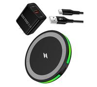 Cargador inalámbrico para Samsung Galaxy S25 FE/S25 Ultra/S25 Edge/S24 FE/S24 Ultra/Z Fold 7 6/Z Flip 7 6/S23/S22/S21,15W Android Almohadilla de carga rápida inalámbrica y adaptador de control de