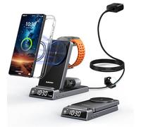 Cargador Inalámbrico para Samsung, Magnético Estación de Carga mag Safe 3 en 1 para Samsung Galaxy Z Fold/Flip 7/S26 Ultra/S25, Cargador Plegable para Galaxy Watch Ultra/8/7/6, Galaxy Buds 4/4 Pro