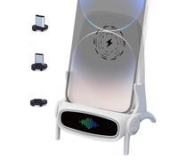 Cargador inalámbrico para silla - Estación de carga inalámbrica de 14 cm, función práctica | Experiencia de sonido envolvente | Soporte de cargador de teléfono multifuncional para transmisión de