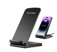 Cargador Inalámbrico Para Soporte De Teléfono De Mesa - Soporte Plegable Ajustable, Base De Carga Rápida, Almohadilla Antideslizante, Diseño De Visión Multiángulo Para Oficina, Hogar | Dock D