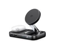 Cargador inalámbrico plegable 2 en 1 con hub USB-C MISURA MH14 - 6 puertos