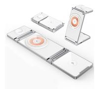 Cargador inalámbrico plegable 3 en 1, estación de carga magnética, cargador Magsafe para iPhone 15-12, Airpods Pro/3/2, iWatch