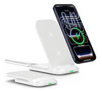 Cargador inalámbrico plegable de 15 W para Google Pixel 10/10 Pro/9/9 Pro/9a/8/7, cargador inalámbrico rápido para Samsung Galaxy S26 Ultra/S25 FE/S24/S23/S22/S21/S20