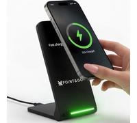 Cargador Inalámbrico Qi 15W USB-C - Carga Rápida Inteligente con Protección Total | Compatible iPhone 17-12, Samsung S26-S21, Xiaomi, Huawei, Poco, OPPO