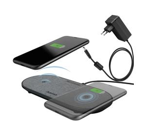 Cargador inalámbrico "QI-FC10 DUO", 10 W, cargador sin hilo para smartphone, nr