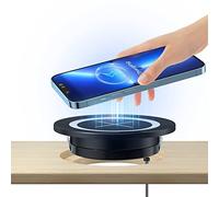 Cargador inalámbrico Qi para Muebles Cargador de inducción incorporada Compatible con Qi con un diámetro de 60 mm 2.36 "Agujero de inserción Integrado en el Escritorio (Negro)