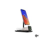 Cargador Inalámbrico Qi2 - Twelve South - HiRise 3 Deluxe - Compatible con MagSafe - 3-en-1 - Negro