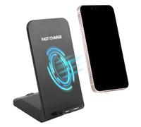 Cargador Inalámbrico Rápido 15W Certificado Qi con Estación de Carga Universal Compatible con Modelos 16/15/14/13/12, Smartphones Android, Auriculares y Accesorios